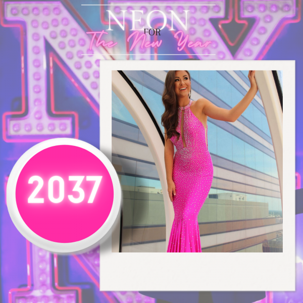 fitted mermaid fashion prom dress is neon pink/fuchsia prom style with crystal stones