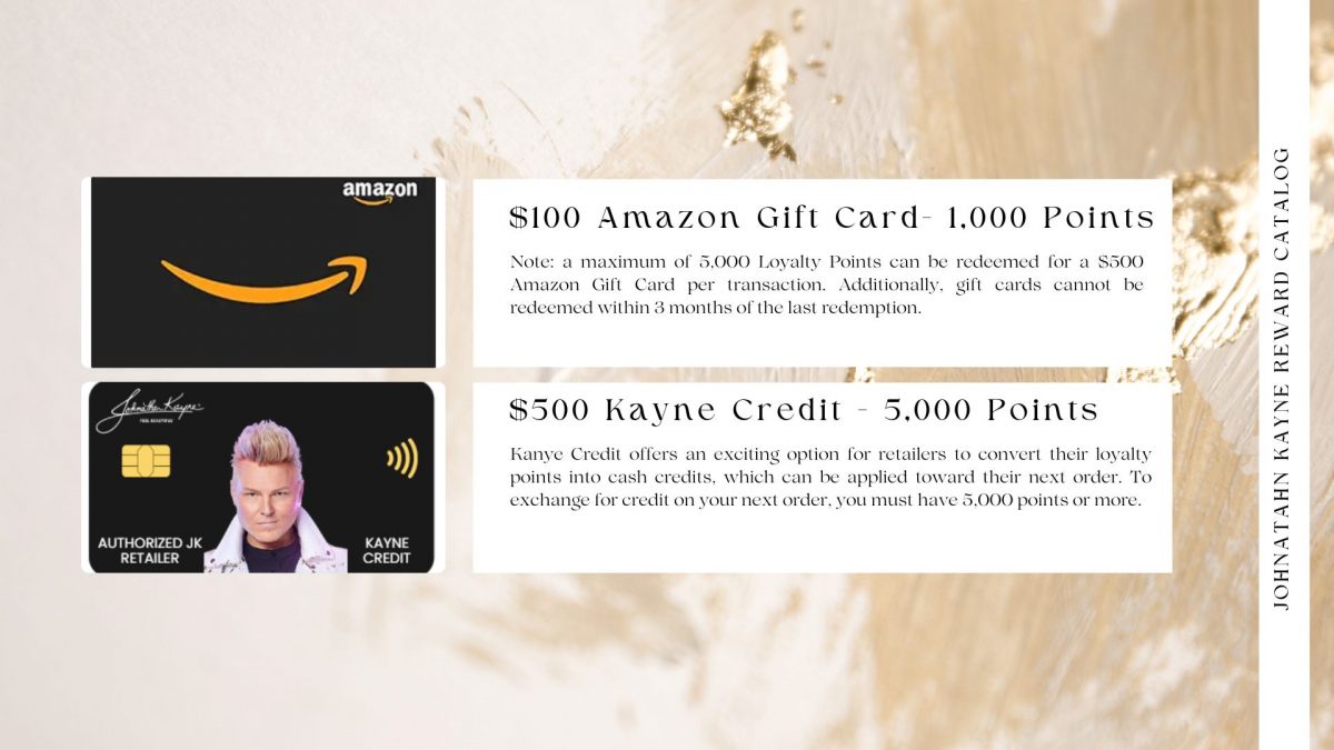 kayne cash rewards, loyalty rewards, retailer rewards, loyalty points, johnathan kayne
