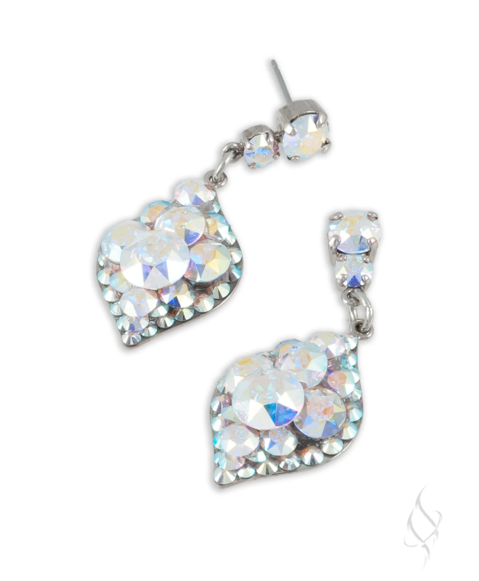 ab crystal stud earrings, crystal earrings, ab earrings for little girls, stefanie somers