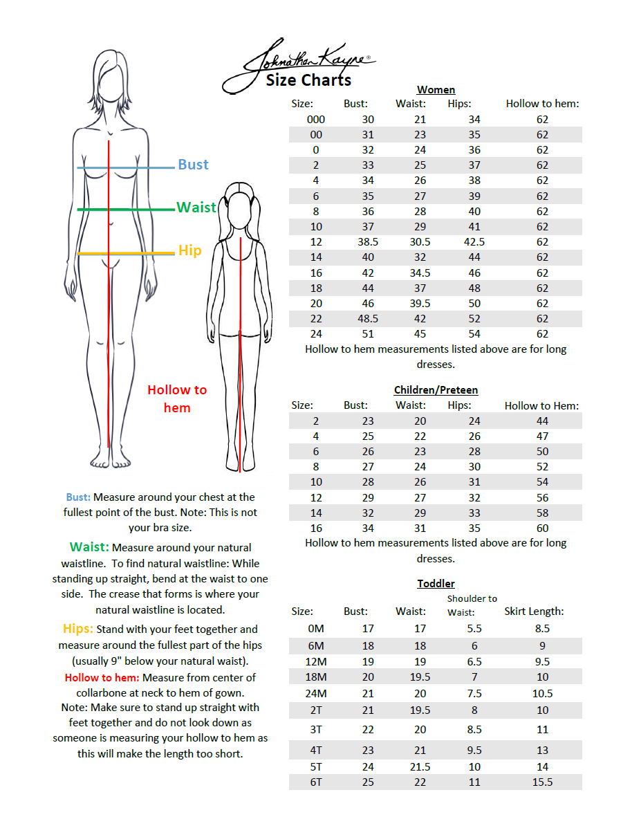 Johnathan Kayne | Size Chart - Johnathan Kayne Johnathan Kayne | Size Chart - Johnathan Kayne