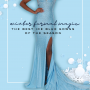 Winter Formal Magic promotional graphic featuring Johnathan Kayne Style 9213A ice blue fully stoned gown with thigh slit, surrounded by snowflakes and a winter blue background — highlighting the best ice blue gowns of the season.