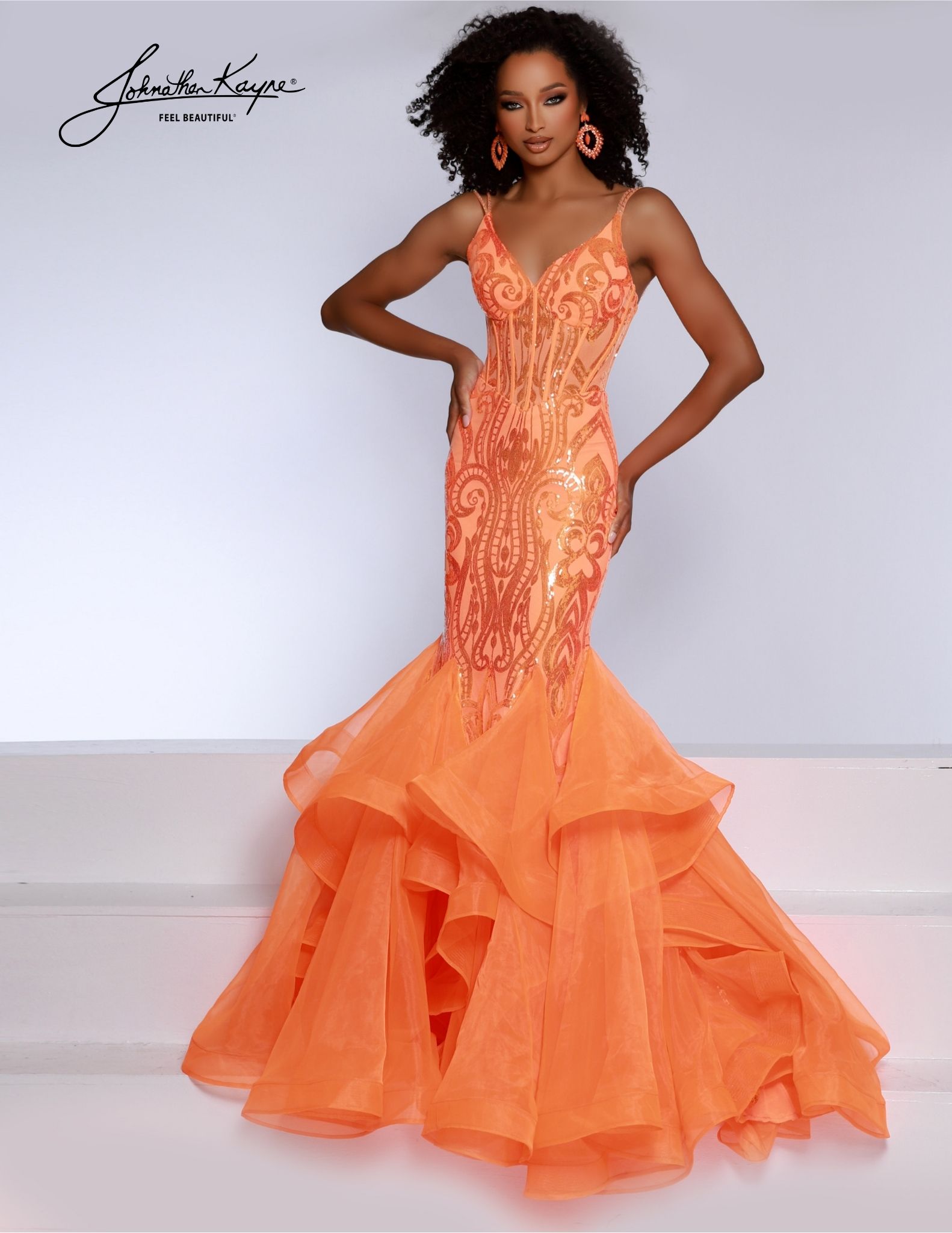 johnathan kayne orange dress Johnathan Kayne | 3179