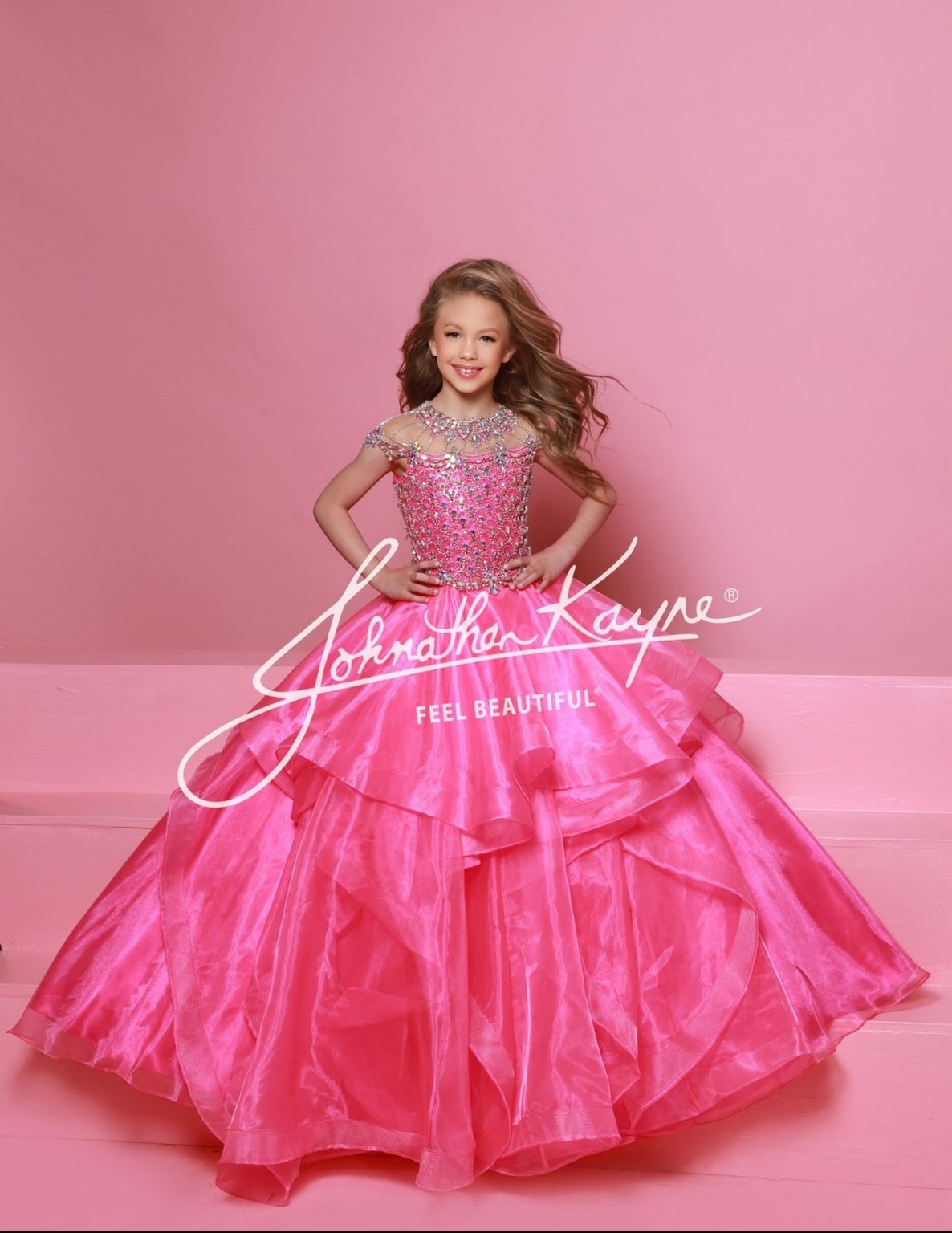 strapless open back dress Monroe Strapless Gown w/ Side Sash- Barbie Pink – Moda Glam Boutique main image 1
