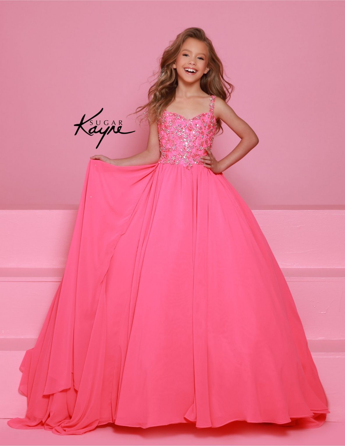 open lace back dress Off Shoulder Pageant Dresses for Teen Girls Sequins Long Evening Dress Flower Girls Dress Special Occasion Dresses, Blush Pink / 4 main image 1