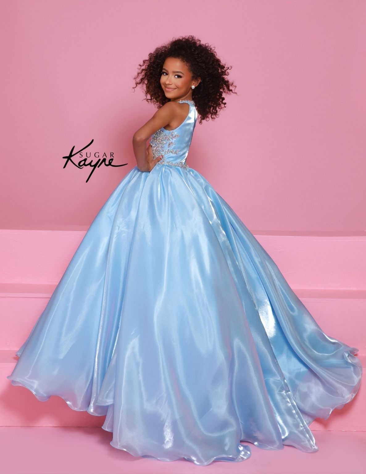 pink and blue princess dress Princess Alice Heart Enchanted Costume Luxury Girls Dress - Pink