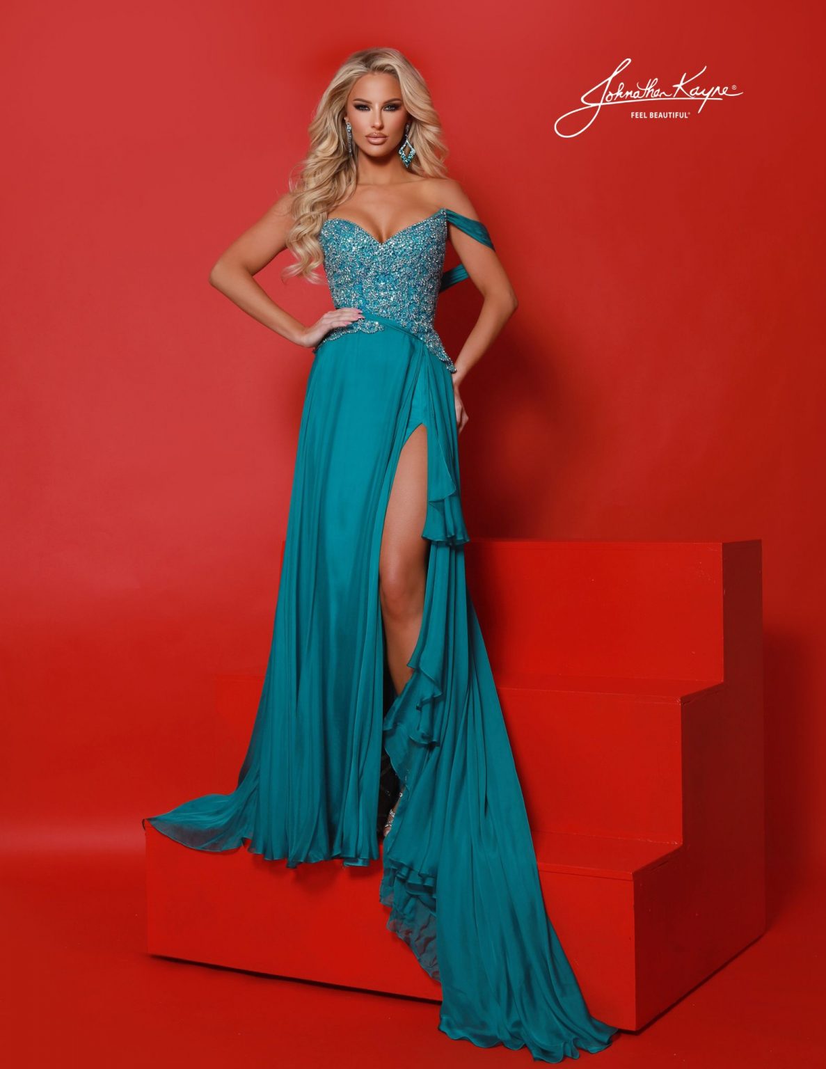 sage green evening dress Luxury Sage Green Beaded Evening Dress with Cape LA72126B