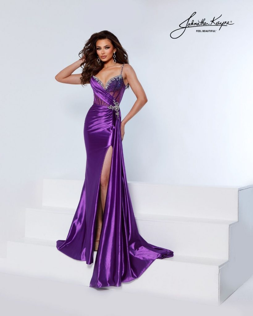 strapless open back dress Ankara Print & Purple Peplum Top – QhawekaziStyles main image 0