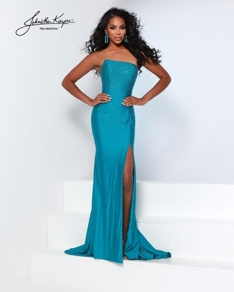 open lace back dress Spaghetti Straps Cyan Sequin Mermaid Prom Dress with Side Slit Y7203 –  Simplepromdress